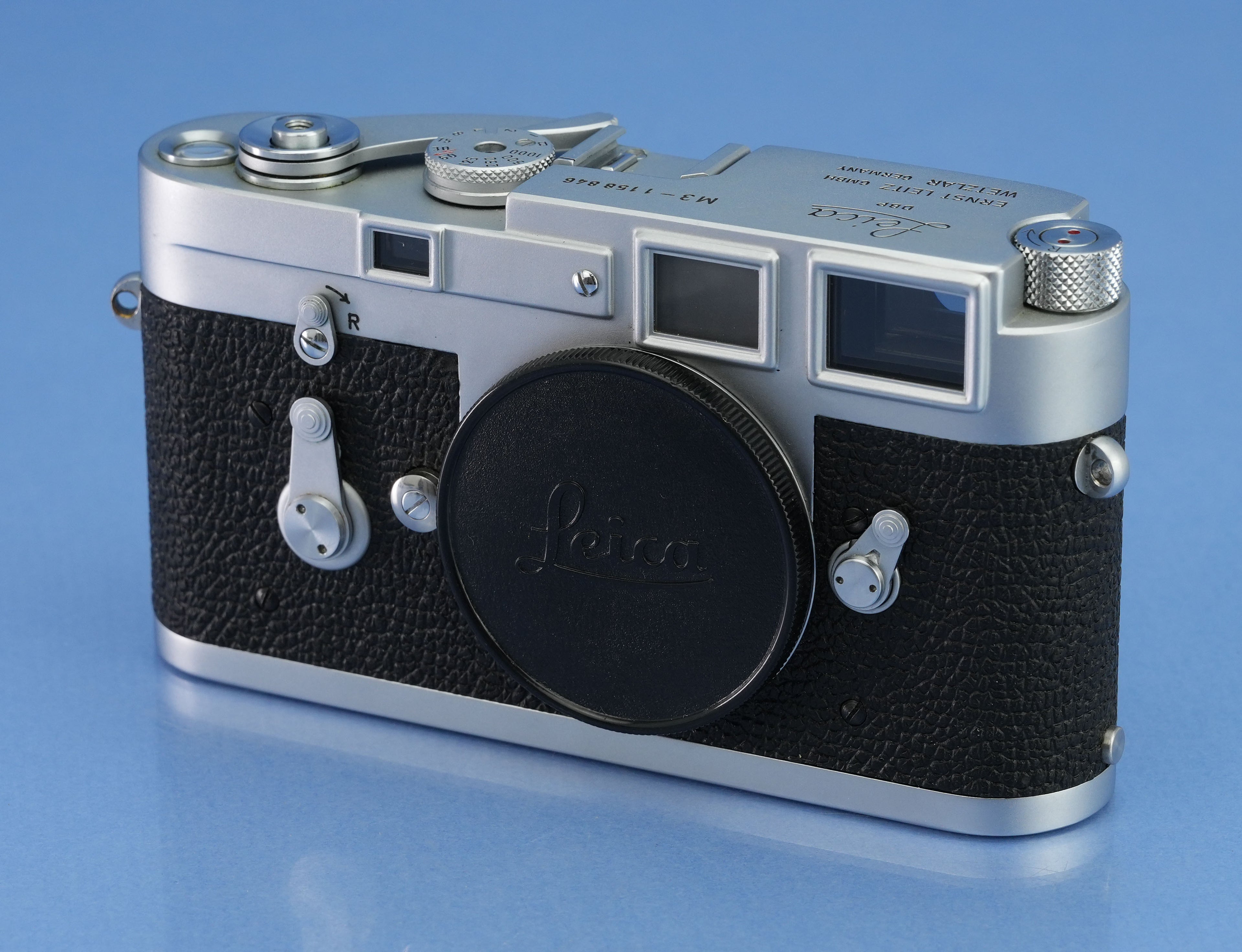 LEICA LEITZ M3 SS 10150 IGEMO CAMERA BODY LATE # NO GUARD #11578846 RARE +PRETTY