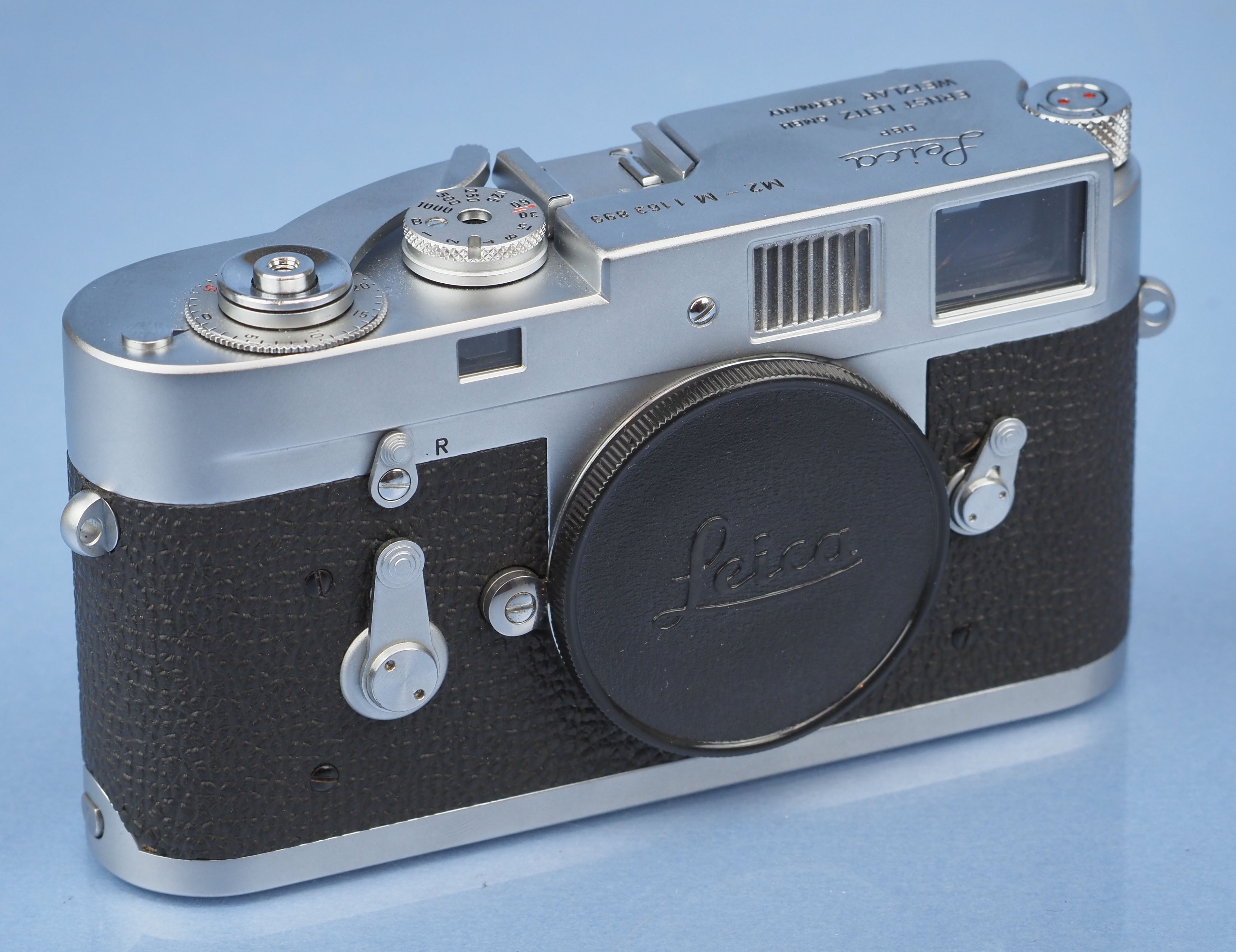 LEICA LEITZ M2-M MOTOR CHROME 10800 KOOHE RANGEFINDER CAMERA BODY +BOX +MANUAL