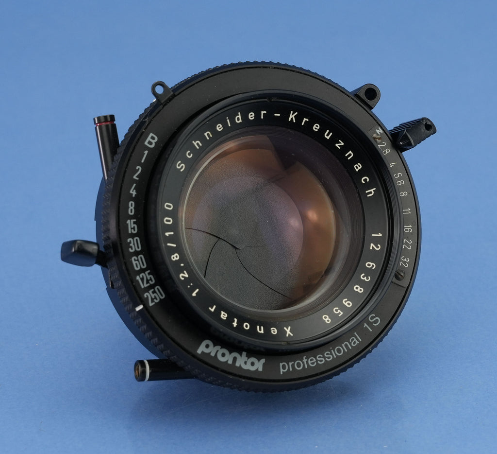 SCHNEIDER KREUZNACH XENOTAR 100MM F2.8 LATE VERSION 6X9 LARGE FORMAT LENS +CAPS