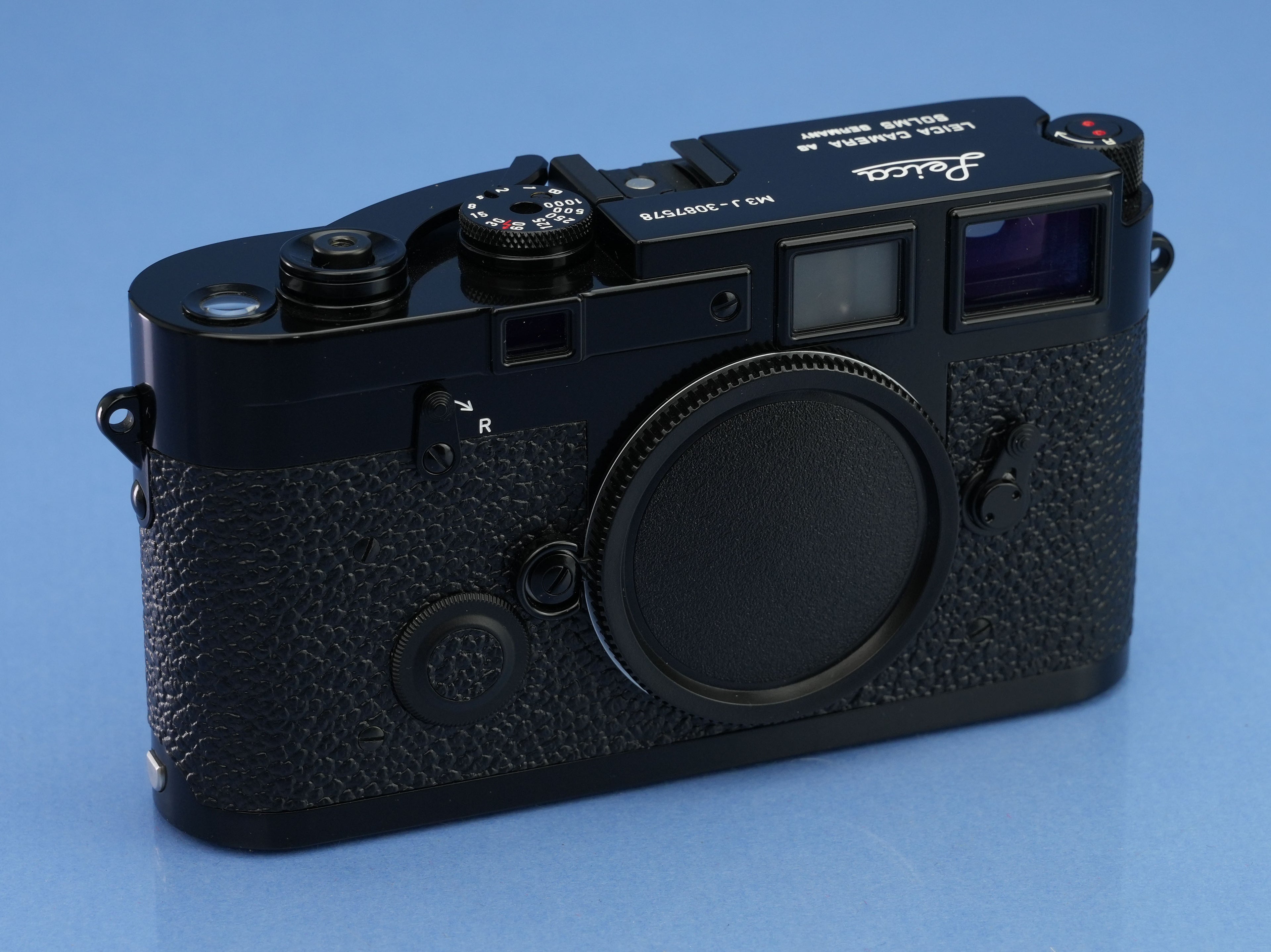 LEICA LEITZ M3J M3 JAHRE BLACK PAINT RANGEFINDER BODY 10330 MINT OPEN BOX RARE!