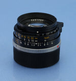 LEICA LEITZ 35MM SUMMILUX-M F1.4 GERMANY PRE ASPH 11870 LENS +12504 SHADE LATE#