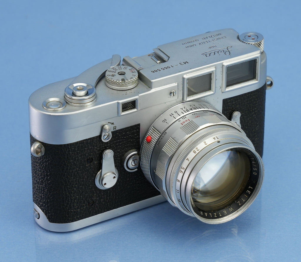 LEICA M3 SS IGEMO 10150 +50MM SUMMILUX F1.4+ 135MM F4 ELMAR +BOX +CARDS WOW!