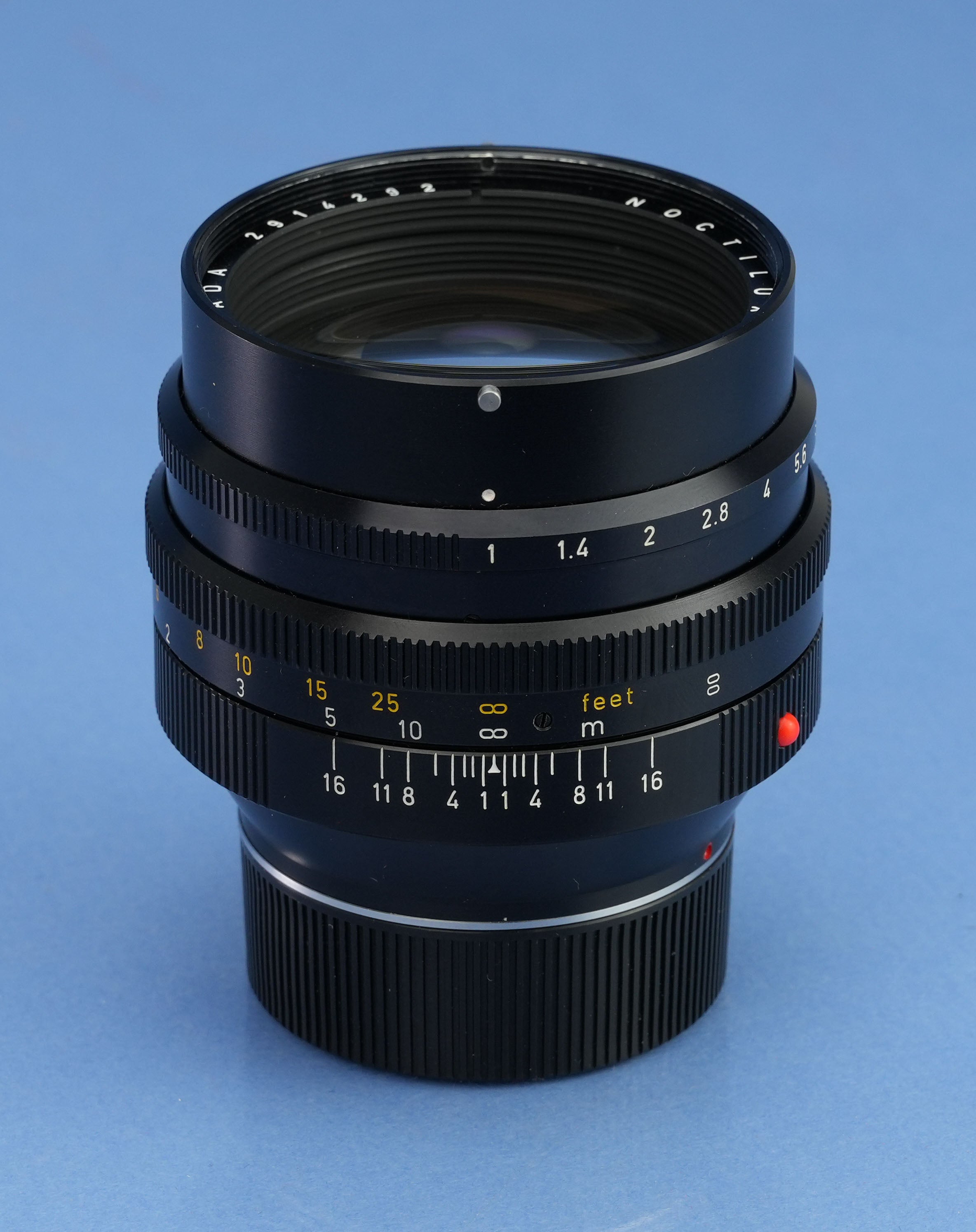 LEICA LEITZ 50MM NOCTILUX-M F1 11821 VERSION 1 E58 LENS +FITLER +CAPS VERY NICE