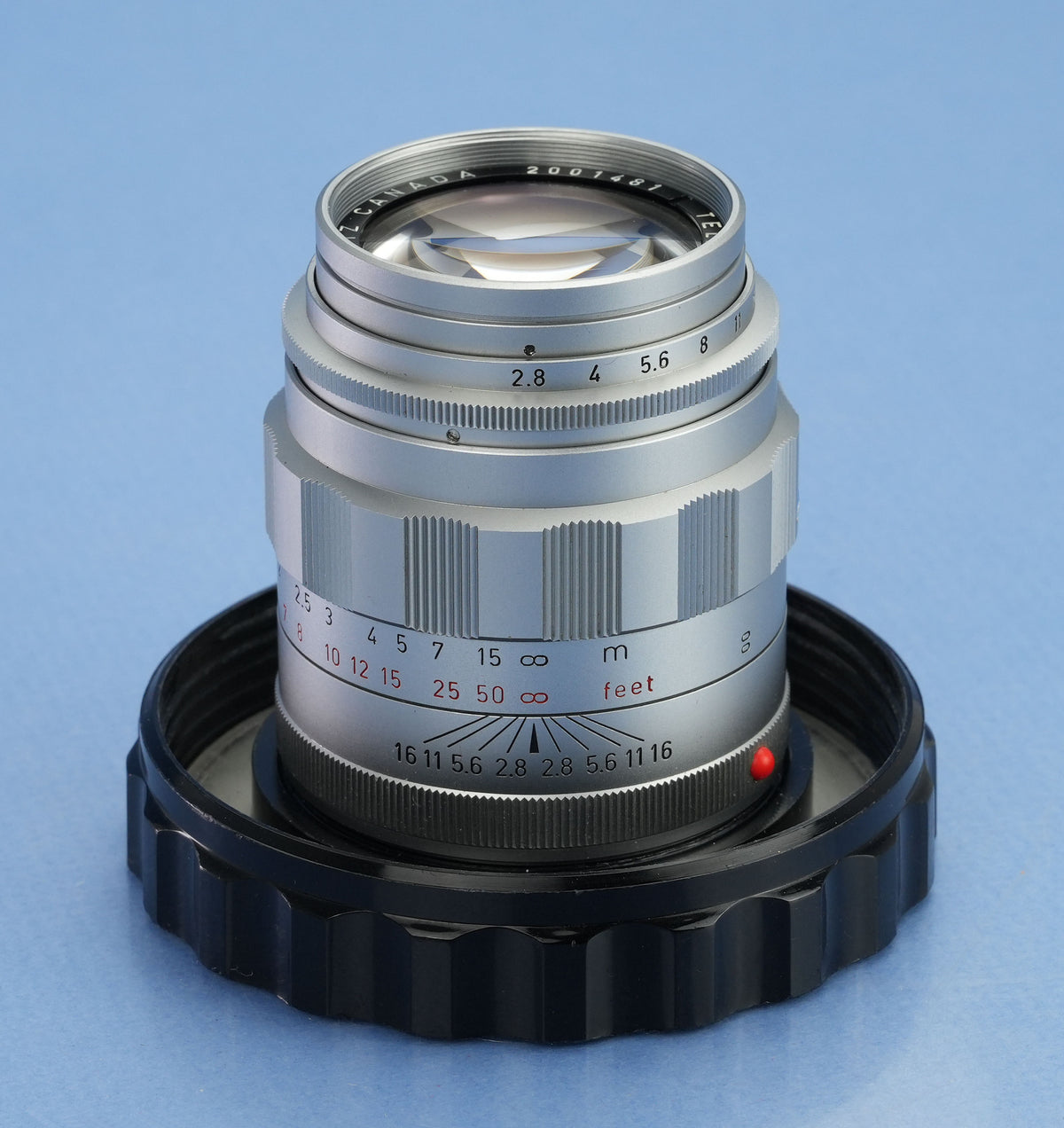 LEICA LEITZ 90MM TELE-ELMARIT F2.8 1ST VERSION EARLY # FAT CHROME 11800 M LENS +