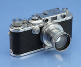 LEICA IIIA (MODEL G) SM CHROME CAMERA +50MM SUMMAR F2 LENS +CAP NICE SET!