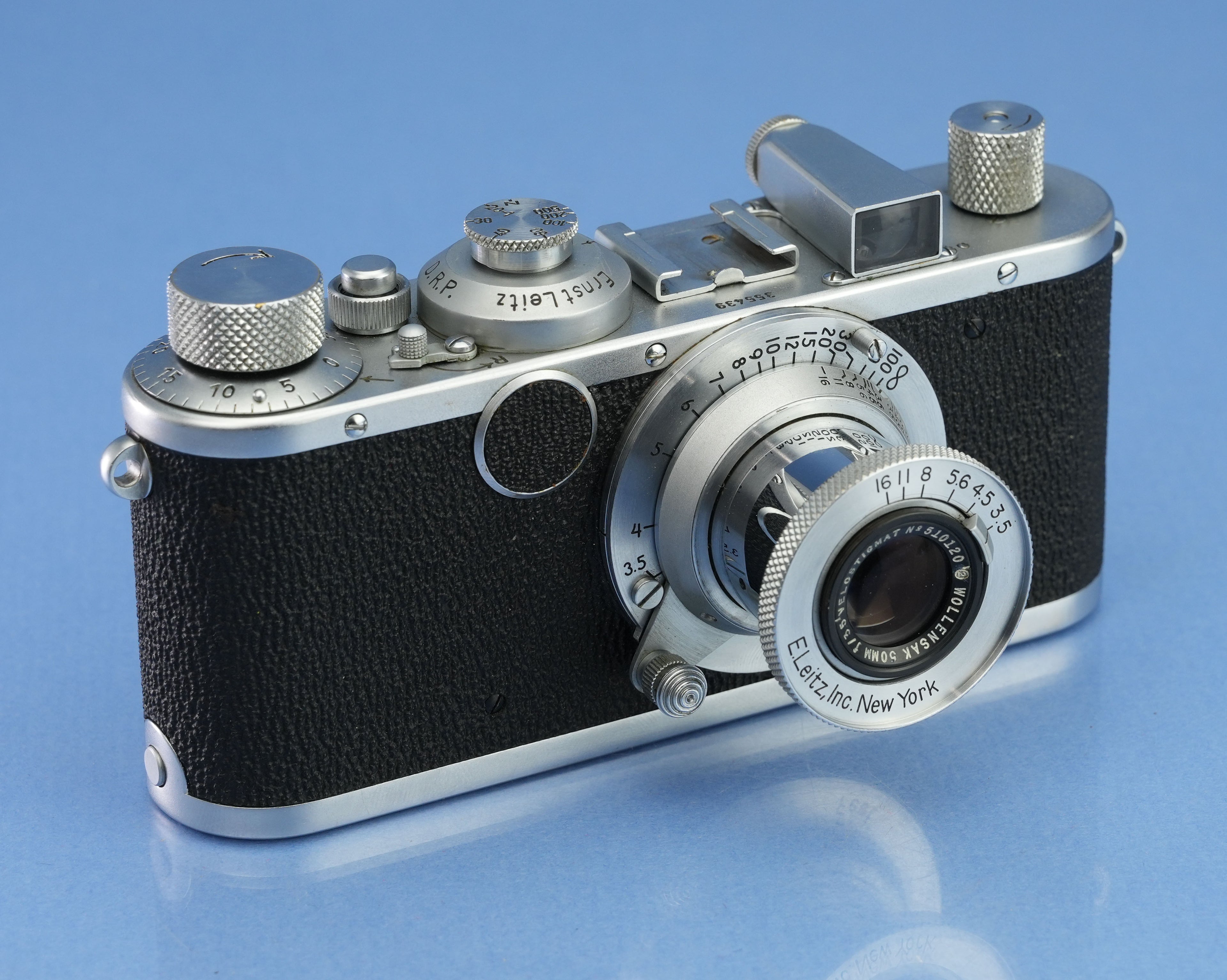 LEICA LEITZ STANDARD NEW YORK CAMERA +50MM WOLLENSAK F3.5 +90MM VELOSTIGMAT RARE