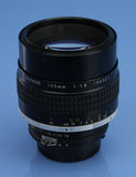 NIKON NIKKOR 105MM F1.8 AIS MF MANUAL FOCUS TELEPHOTO +CAPS +UV FILTER VERY NICE