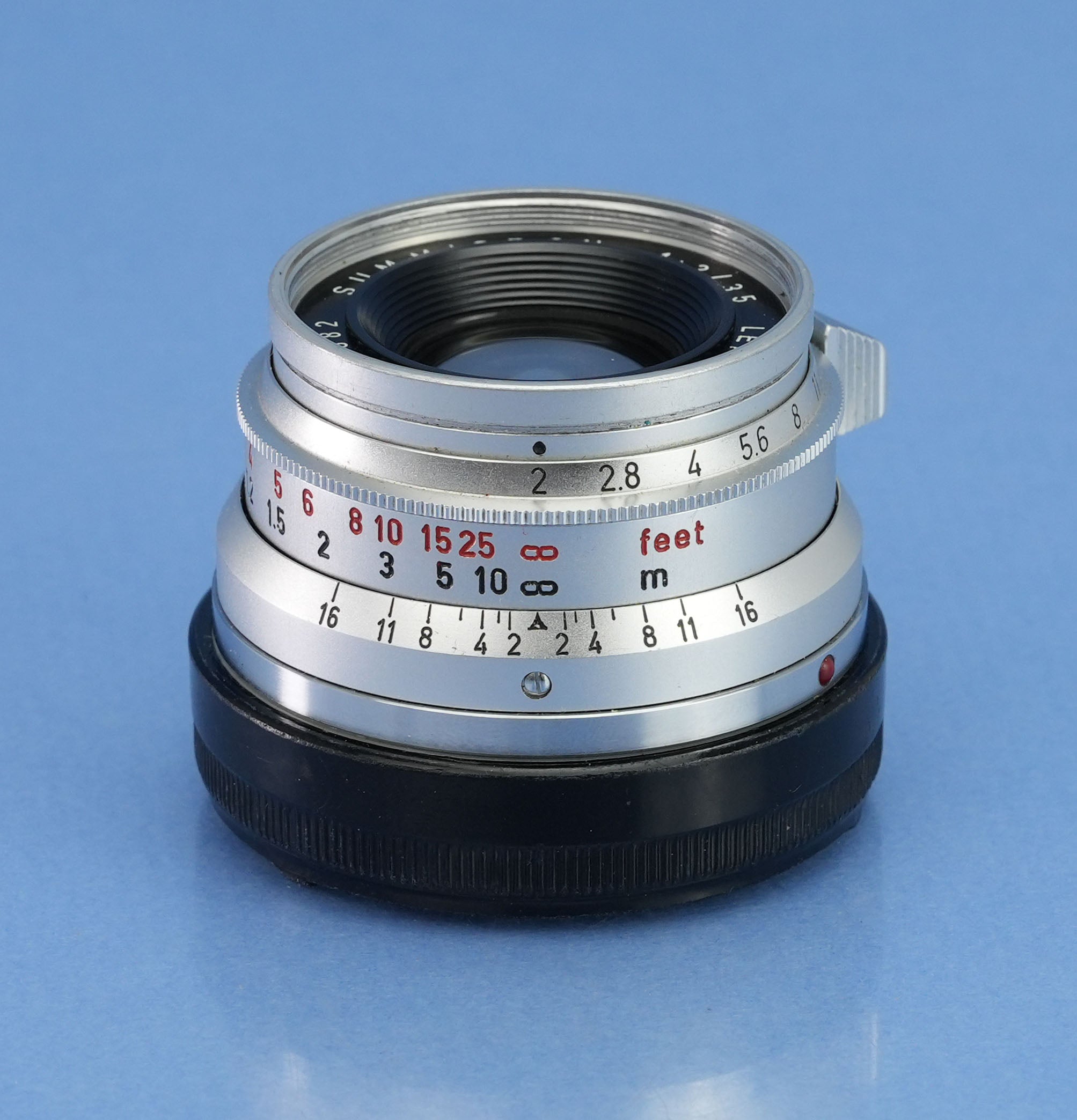 LEICA LEITZ SUMMICRON 35MM F2 M 11308 8 ELEMENT 1ST V GERMANY LATE # LENS MINT!