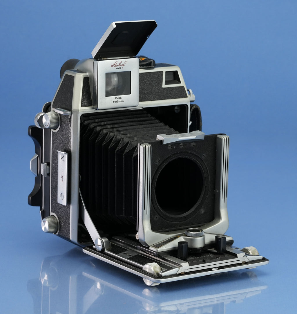 LINHOF SUPER TECHNIKA 3 6x9 CAMERA +RODENSTOCK HELIGON 95MM F2.8 LENS +BOX +CAM