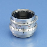 LEICA LEITZ 35MM SUMMARON F2.8 CHROME SIMOO SCREW MOUNT LTM SM LENS PROPER 1M