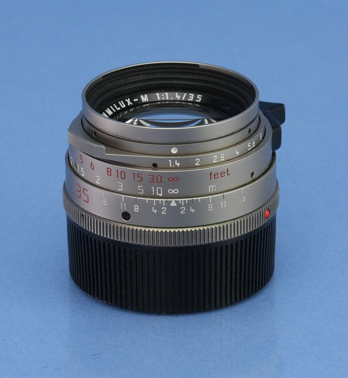 LEICA LEITZ 11860 35MM SUMMILUX-M F1.4 TITANIUM GERMANY PRE ASPH BRASS LENS MINT