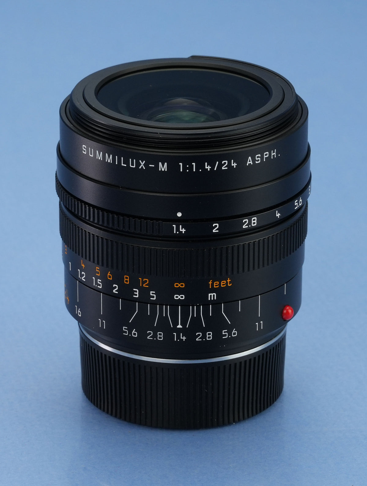 LEICA LEITZ SUMMILUX-M 24MM F1.4 ASPH 11601 LENS +CAPS +SHADE +BOX +PAPERS MINT