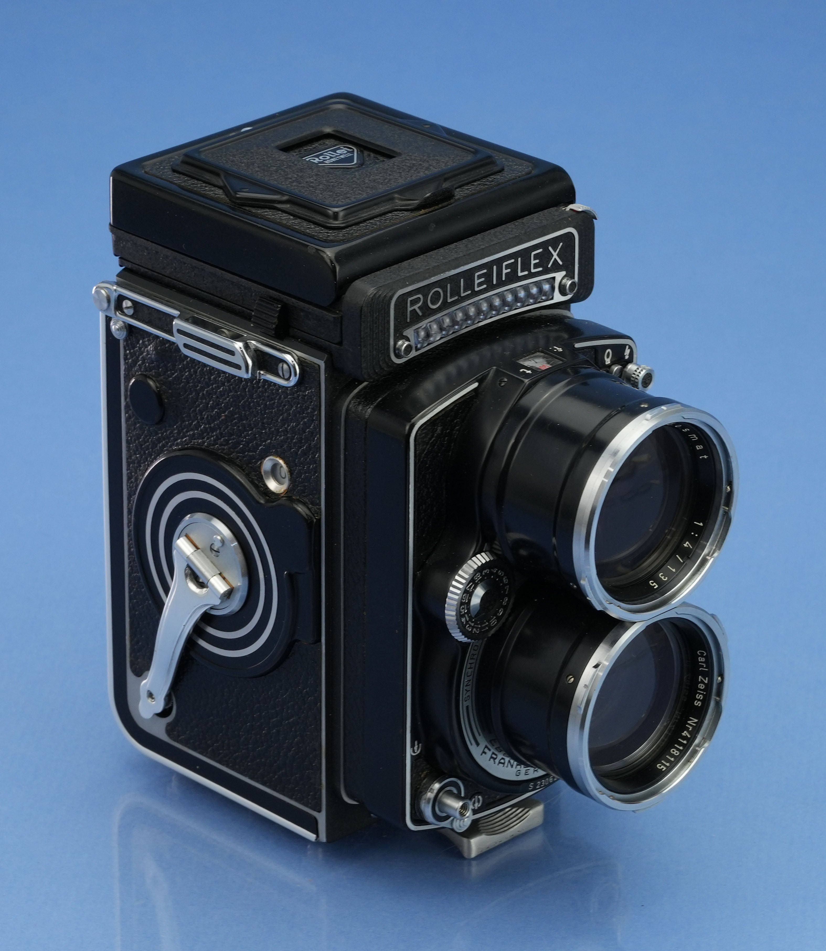 ROLLEI TELE ROLLEIFLEX 135MM SONNAR F4 TLR CAMERA +CASE +CAPS +METER VERY PRETTY