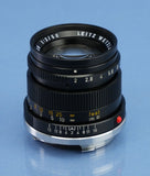 LEICA 50MM SUMMICRON F2 11817 WETZLAR 3RD VERSION MANDLER M LENS +CAPS CLEAN!