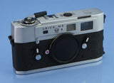 LEICA M5 3 LUG SILVER CHROME 50 JAHRE RANGEFINDER CAMERA BODY 10501 +BOX +CAP