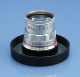 LEICA LEITZ 50MM SUMMICRON F2 CHROME 11118 RIGID LENS +CAPS MINT LATE #2228868