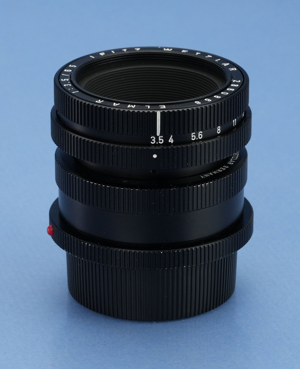 LEICA LEITZ 65MM F3.5 VISOFLEX LENS 11162 BLACK +16464 OTZFO +BOX +CAPS +PAPERS