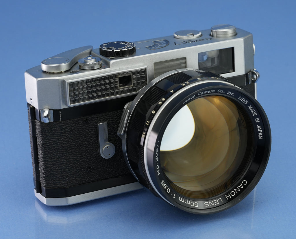 CANON 7 RANGEFINDER CAMERA +50MM F0.95 DREAM LENS +CAP +CASE VERY CLEAN GLASS!