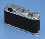 LEICA LEITZ IC CONVERTED IIF SHARK SKIN SILVER CHROME RANGEFINDER CAMERA BODY