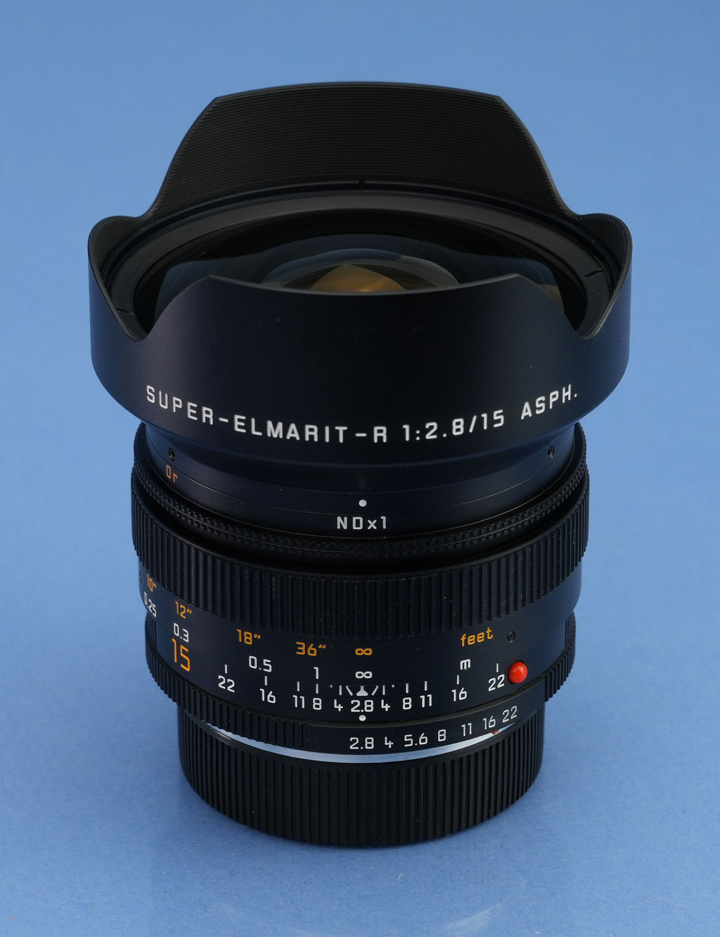 LEICA 15MM SUPER-ELMARIT-R F2.8 ASPH 11326 ROM LENS +BOX +CAPS +CASE MINT! RARE!