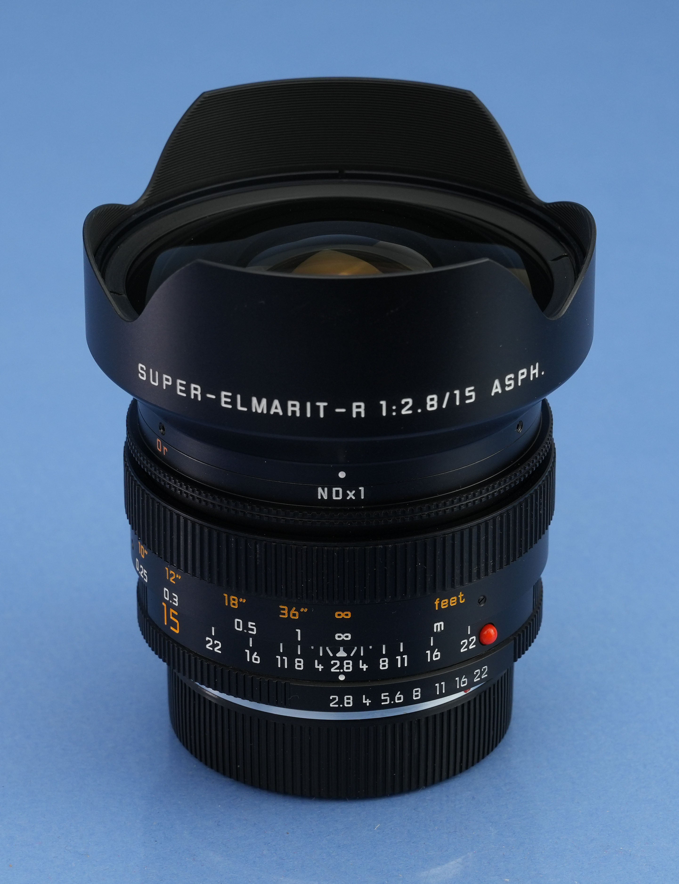 LEICA 15MM SUPER-ELMARIT-R F2.8 ASPH 11326 ROM LENS +BOX +CAPS +CASE MINT! RARE!