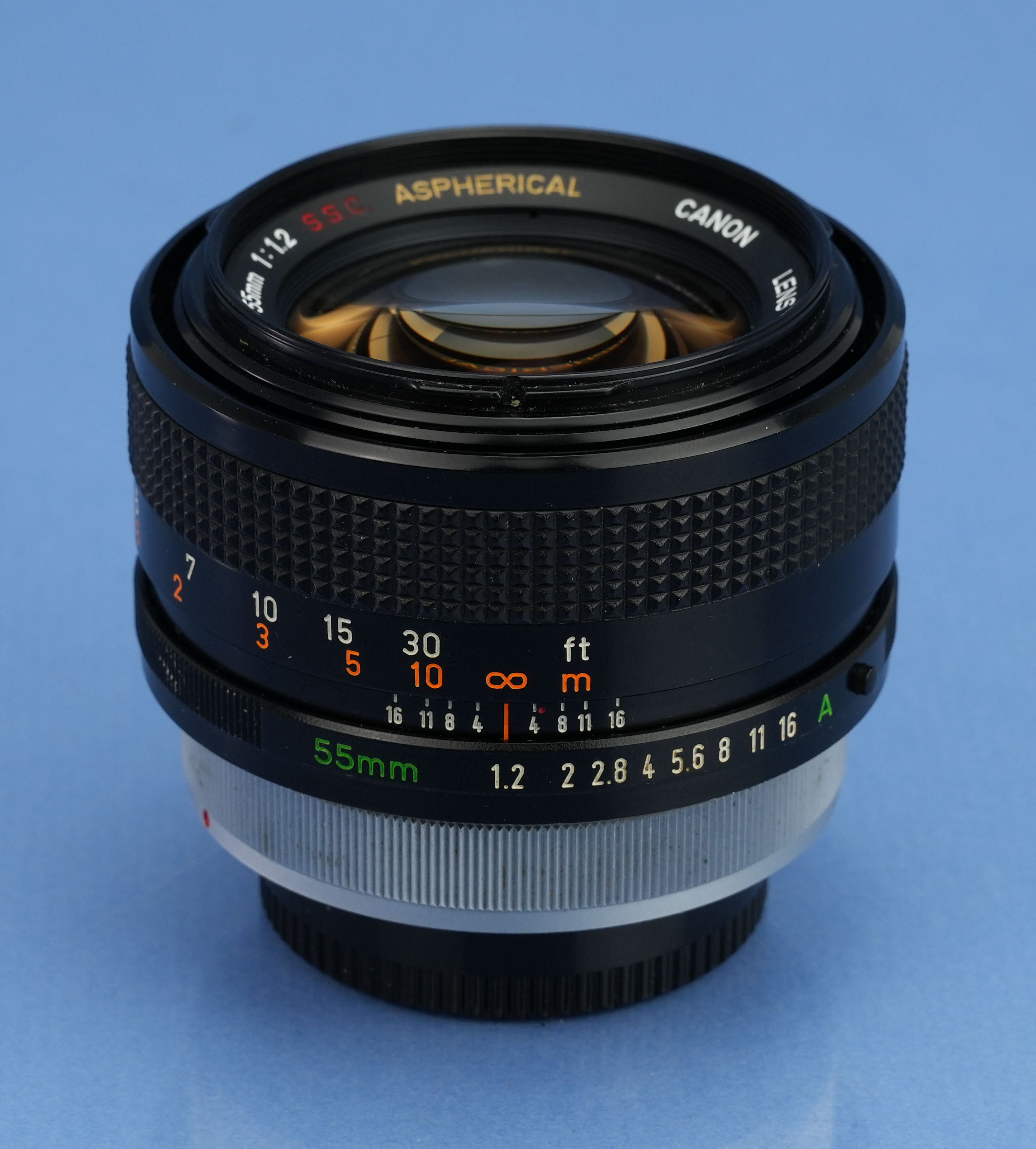 CANON 55MM F1.2 FD S.S.C ASPHERICAL ASPH SLR FD MOUNT LENS +CAPS +