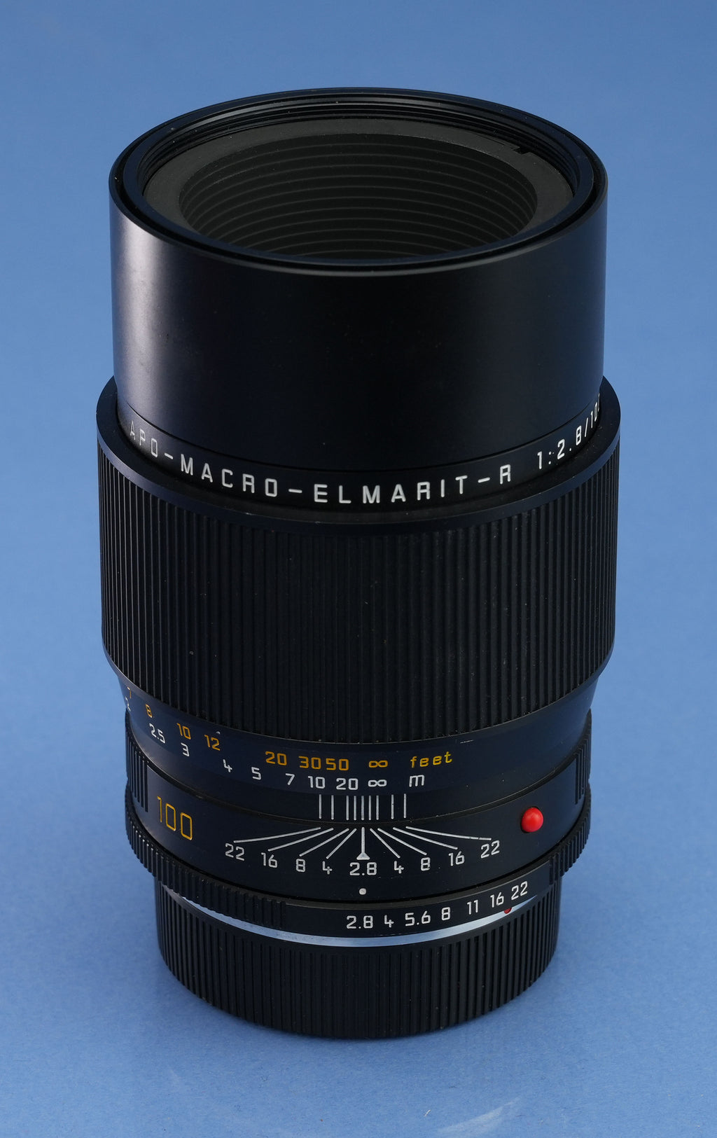 LEICA LEITZ 100MM APO-MACRO-ELMARIT-R F2.8 11210 3CAM LENS +CAPS CLEAN! SHARP!