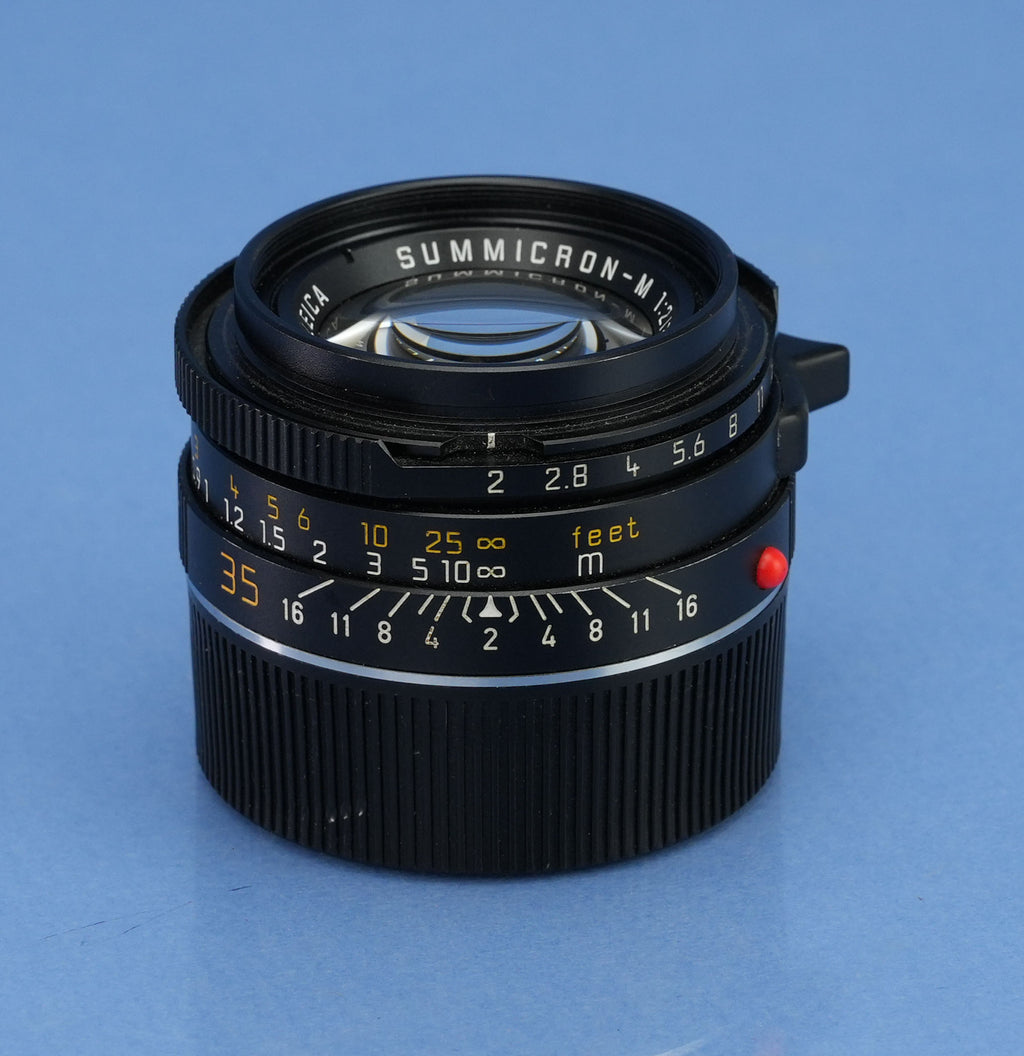 LEICA 35MM F2 SUMMICRON-M E39 4TH V 11310 LATE # GERMANY LENS KING OF BOKEH NICE