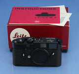 LEICA LEITZ M4 10400 WETZLAR BLACK CHROME CAMERA BODY +PAPERS +BOX NEW OLD STOCK