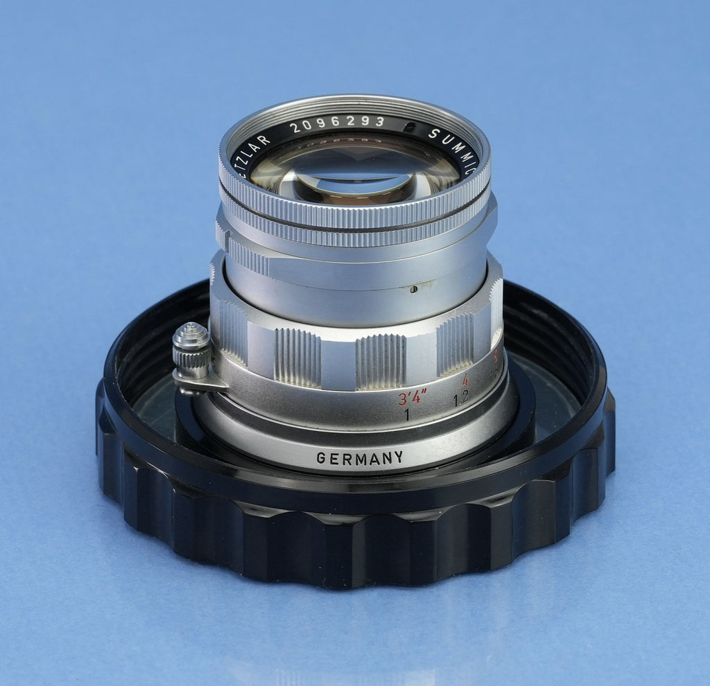 LEICA 50MM SUMMICRON F2 11818 RIGID CHROME LENS +BOX NEAR MINT! LATE #2096293