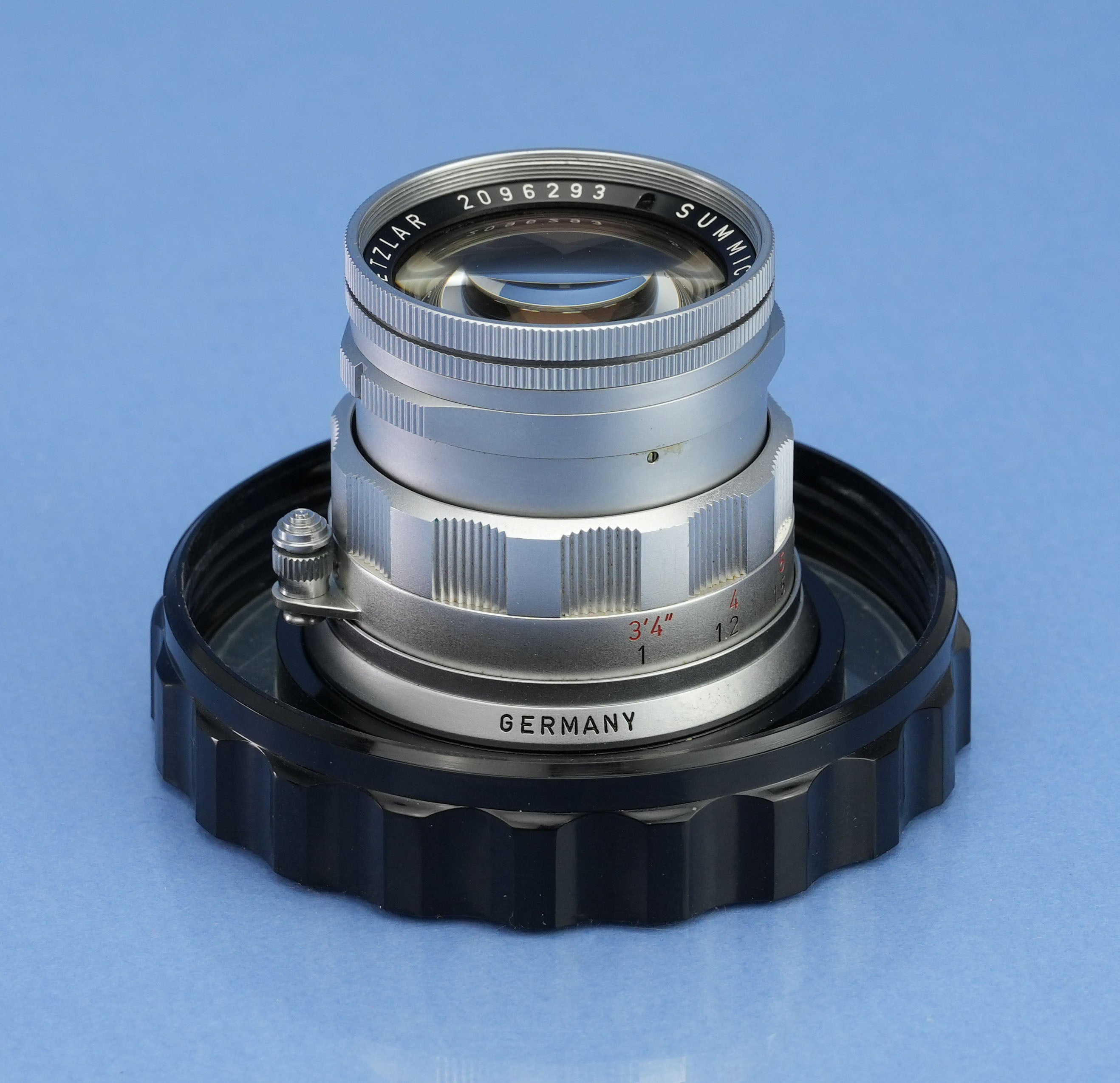 LEICA 50MM SUMMICRON F2 11818 RIGID CHROME LENS +BOX NEAR MINT! LATE #2096293