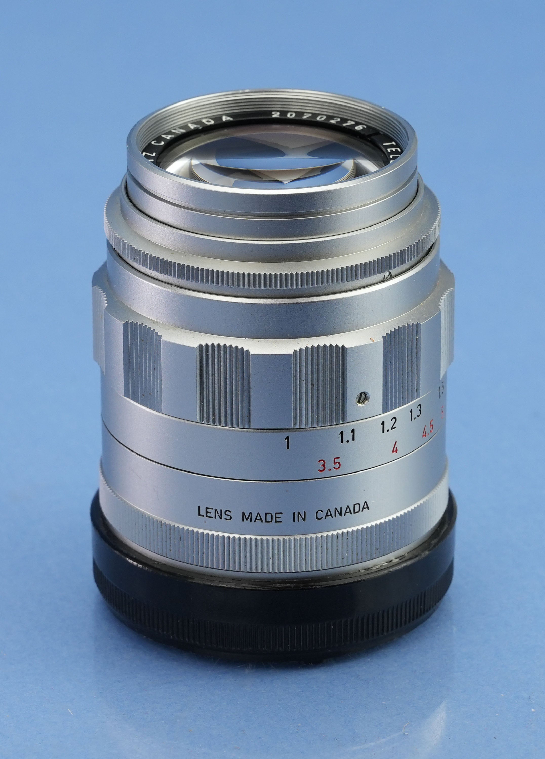 LEICA LEITZ 90MM TELE-ELMARIT F2.8 1ST V CHROME 11800 M LENS +BOX +IUFOO SHADE