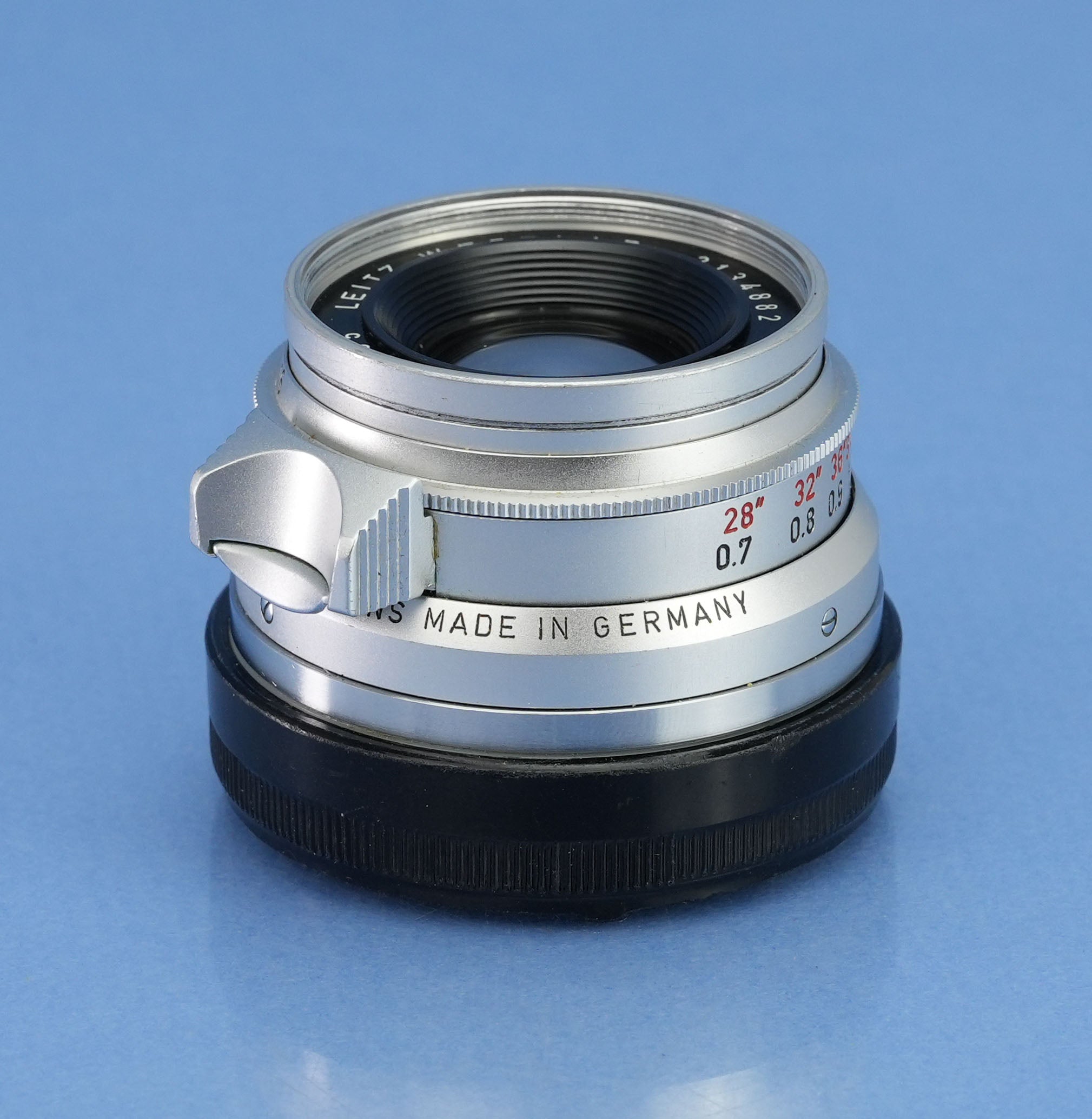 LEICA LEITZ SUMMICRON 35MM F2 M 11308 8 ELEMENT 1ST V GERMANY LATE # LENS MINT!