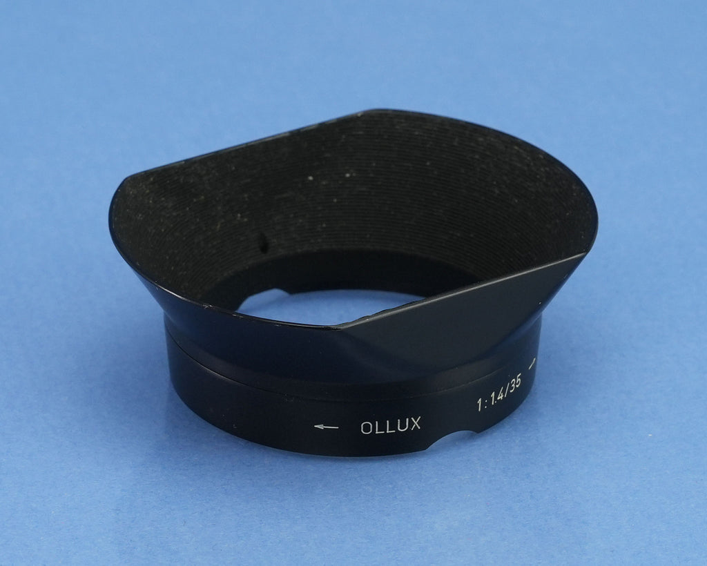 LEICA LEITZ OLLUX 12522 STEEL RIM 35MM SUMMILUX F1.4 METAL LENS SHADE +BOX MINT!