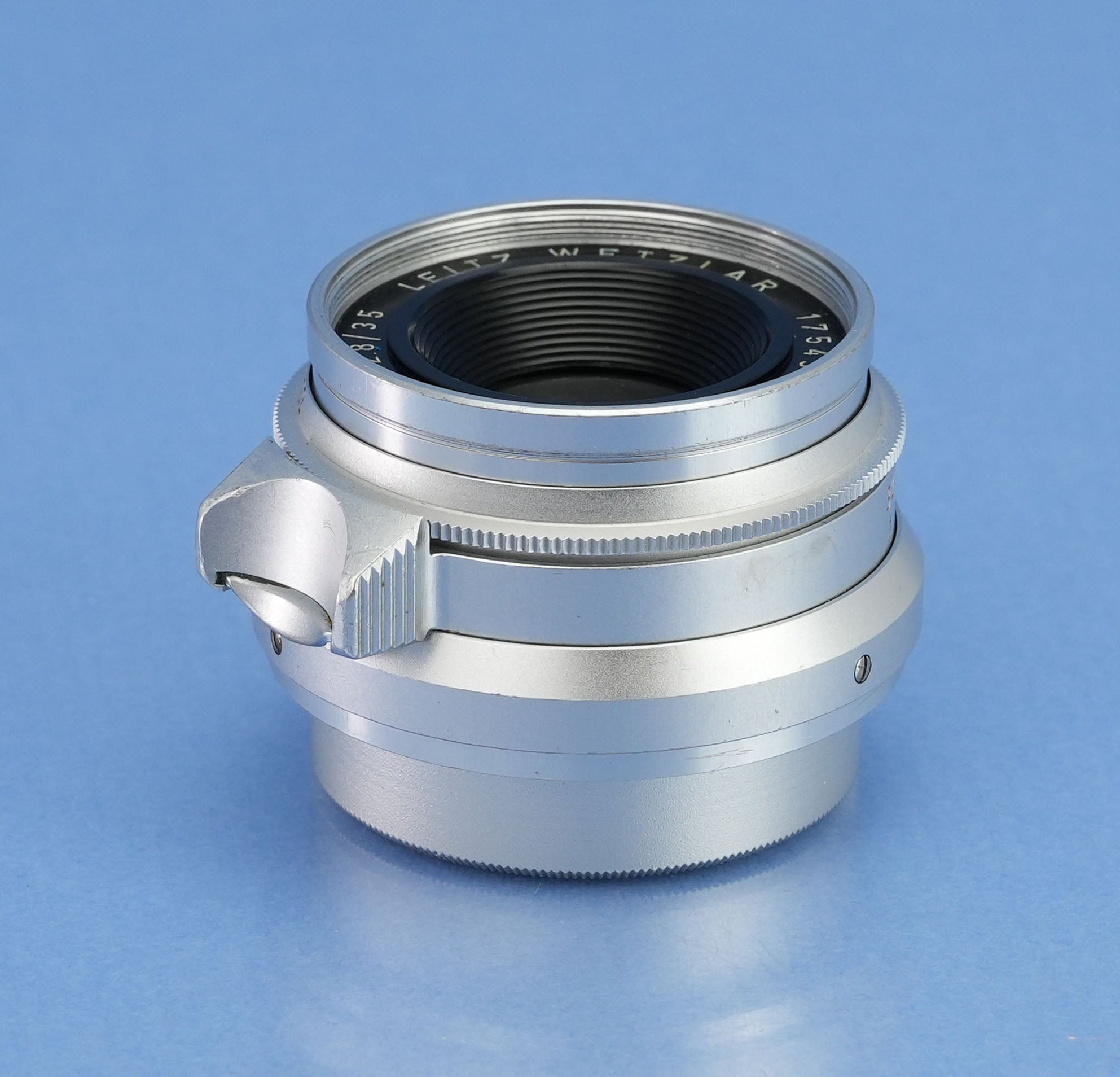 LEICA LEITZ 35MM SUMMARON F2.8 CHROME SIMOO SCREW MOUNT LTM SM LENS PROPER 1M