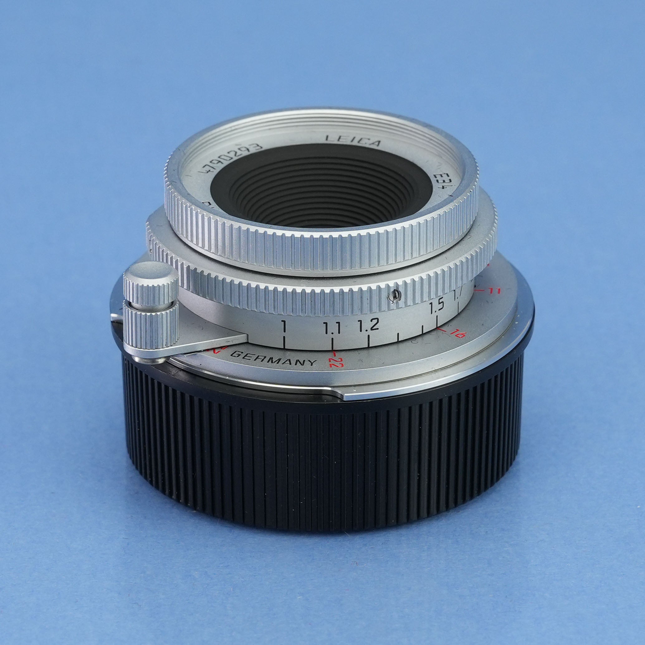 LEICA LEITZ 28MM SUMMARON-M F5.6 CHROME 11695 6BIT M LENS +CAPS +SHADE MINT!