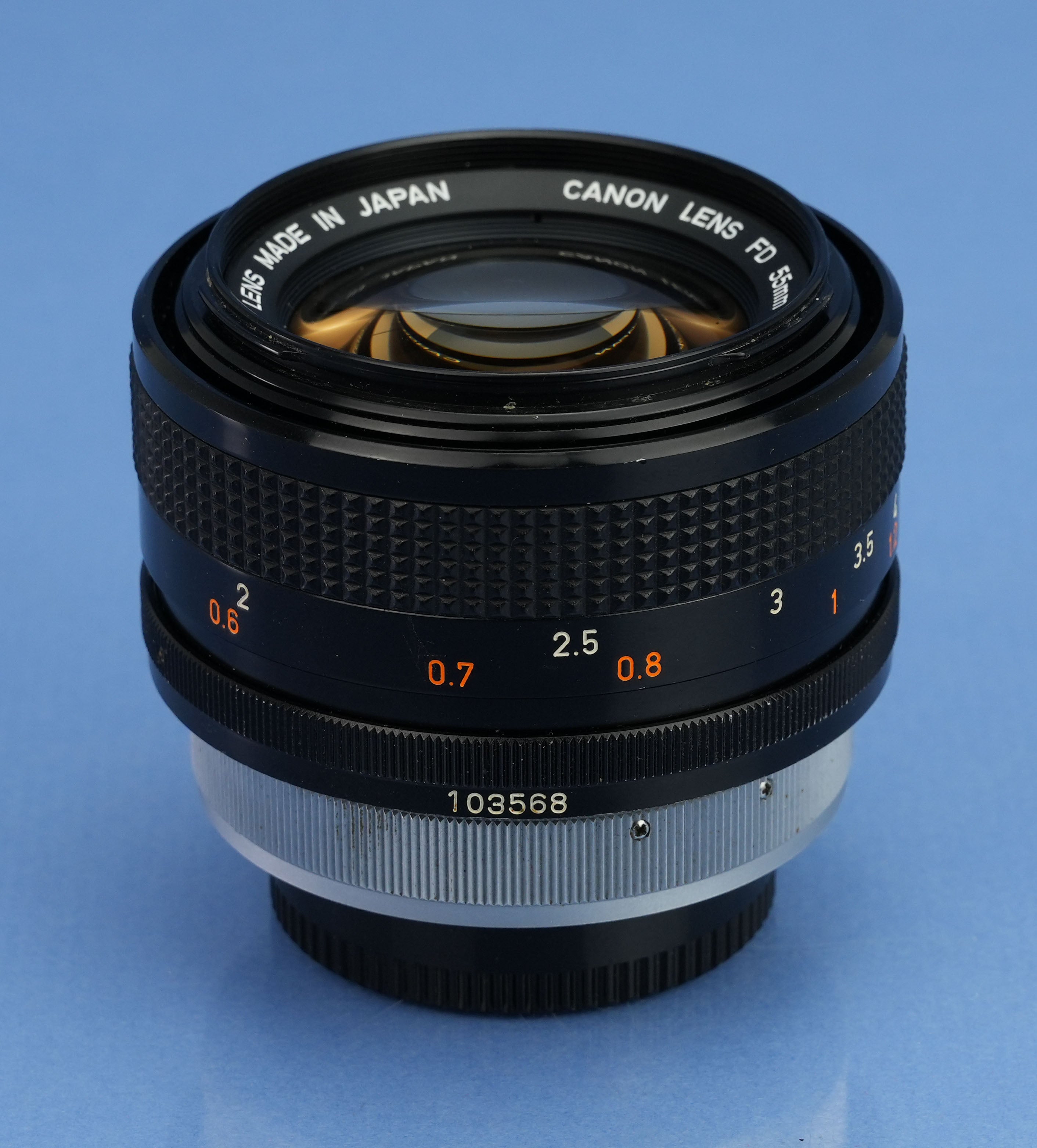 CANON 55MM F1.2 FD S.S.C ASPHERICAL ASPH SLR FD MOUNT LENS +CAPS +