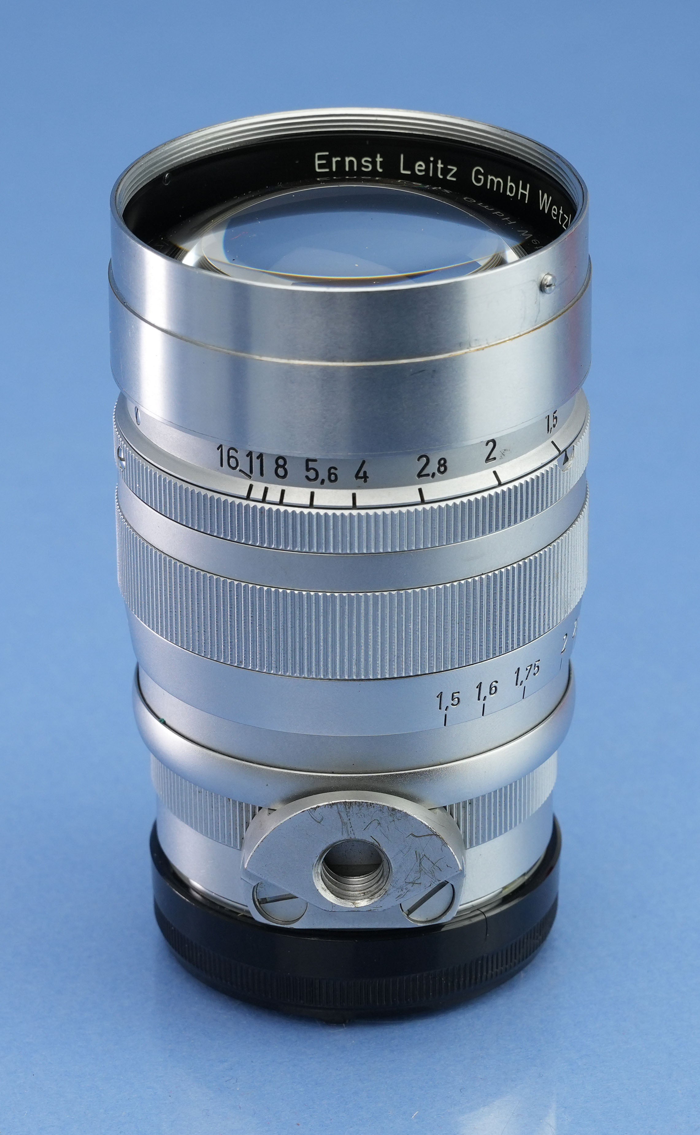 LEICA LEITZ 85MM SUMMAREX F1.5 CHROME SM/M LENS +SHADE +CAPS +BOX
