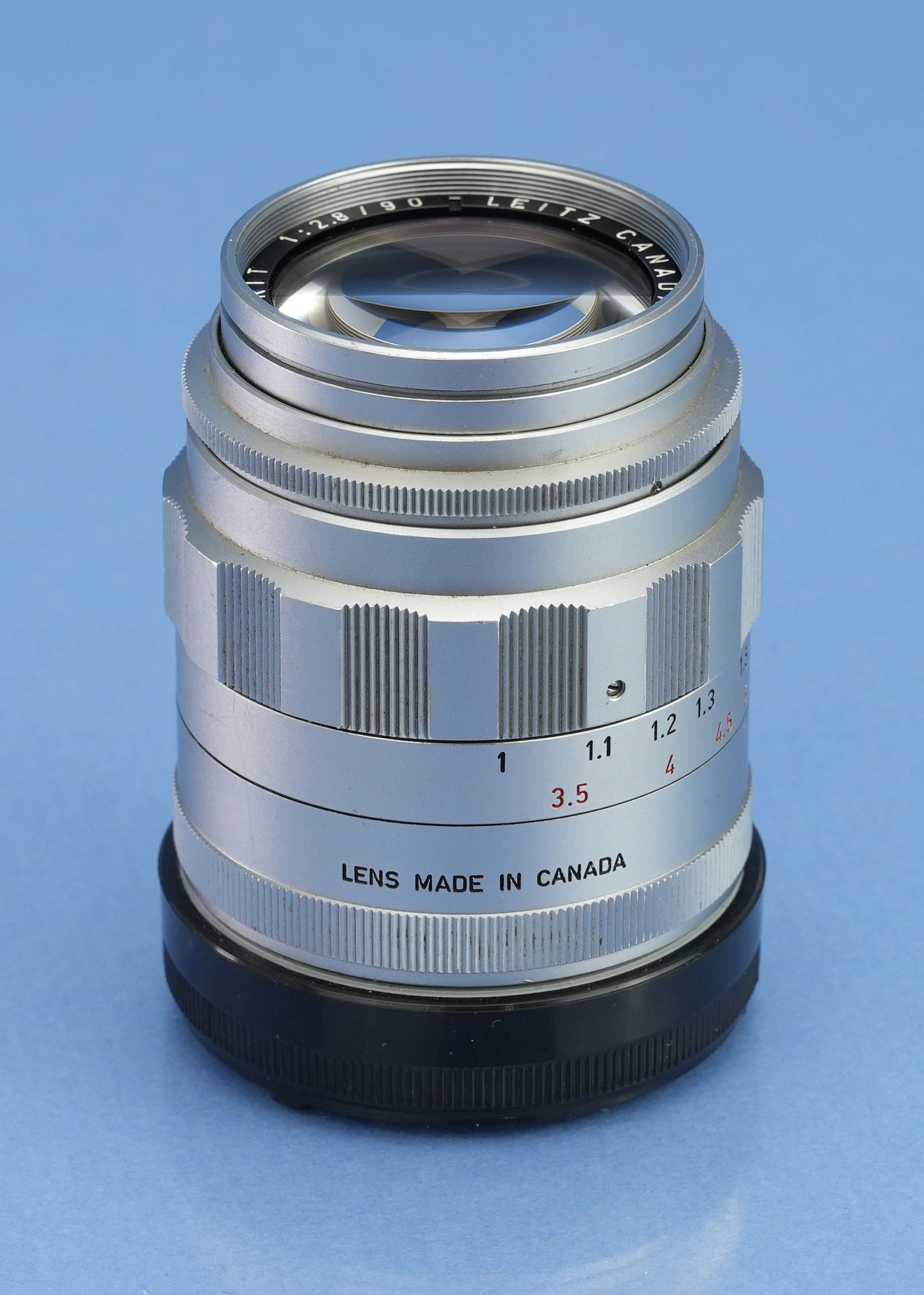 LEICA 90MM TELE-ELMARIT M F2.8 1ST V FAT CHROME 11800 M LENS +CAPS +12575N SHADE