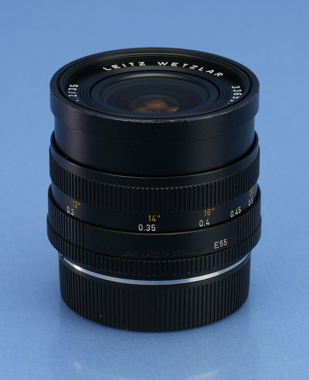 LEICA LEITZ 35MM SUMMICRON-R F2 3 CAM 11115 2nd V LENS +BOX +CASE +CAPS CLEAN!