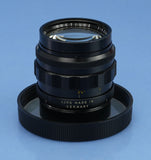 LEICA 11820 50MM NOCTILUX F1.2 VINTAG LENS +SHADE +BOX RARE 1st BATCH THICK RIM