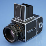 HASSELBLAD STAR* 500C/M CAMERA +80MM PLANAR F2.8 CF T* LENS +A12 BACK +BOX MINT