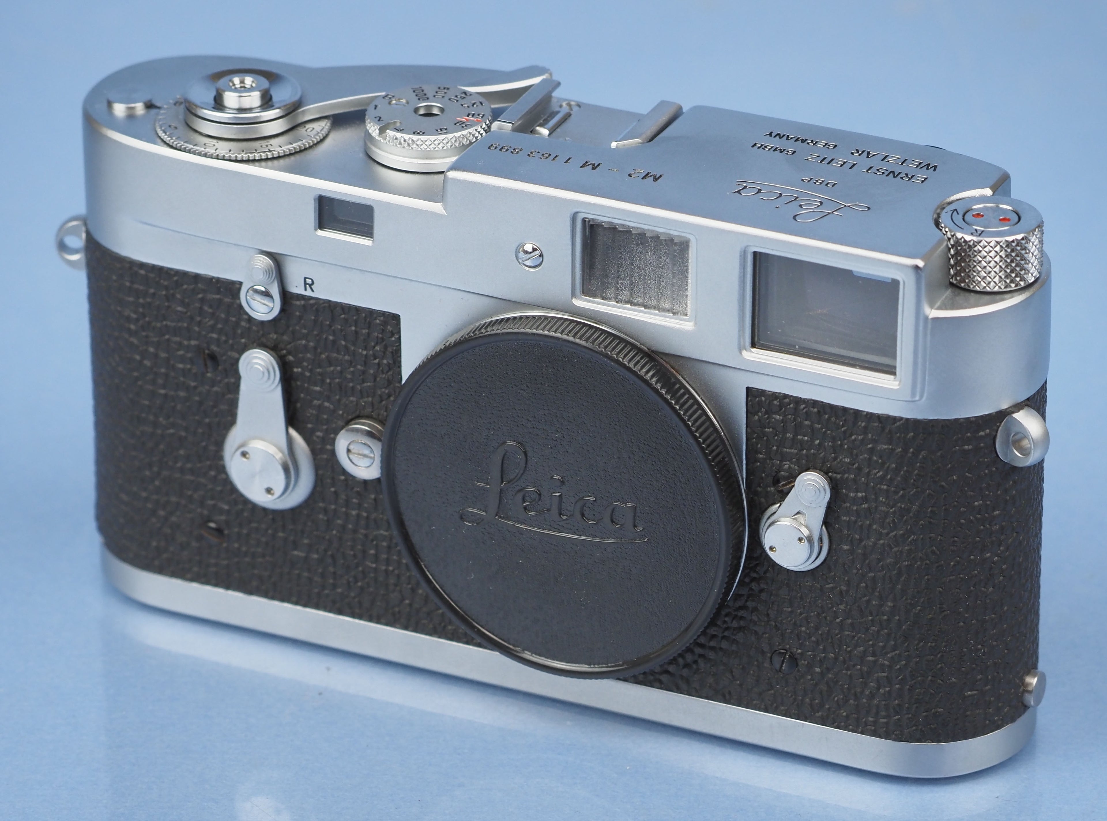 LEICA LEITZ M2-M MOTOR CHROME 10800 KOOHE RANGEFINDER CAMERA BODY +BOX +MANUAL