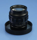 LEICA 11820 50MM NOCTILUX F1.2 VINTAGE M LENS +MATCHING #BOX +SHADE +CASE +CAPS