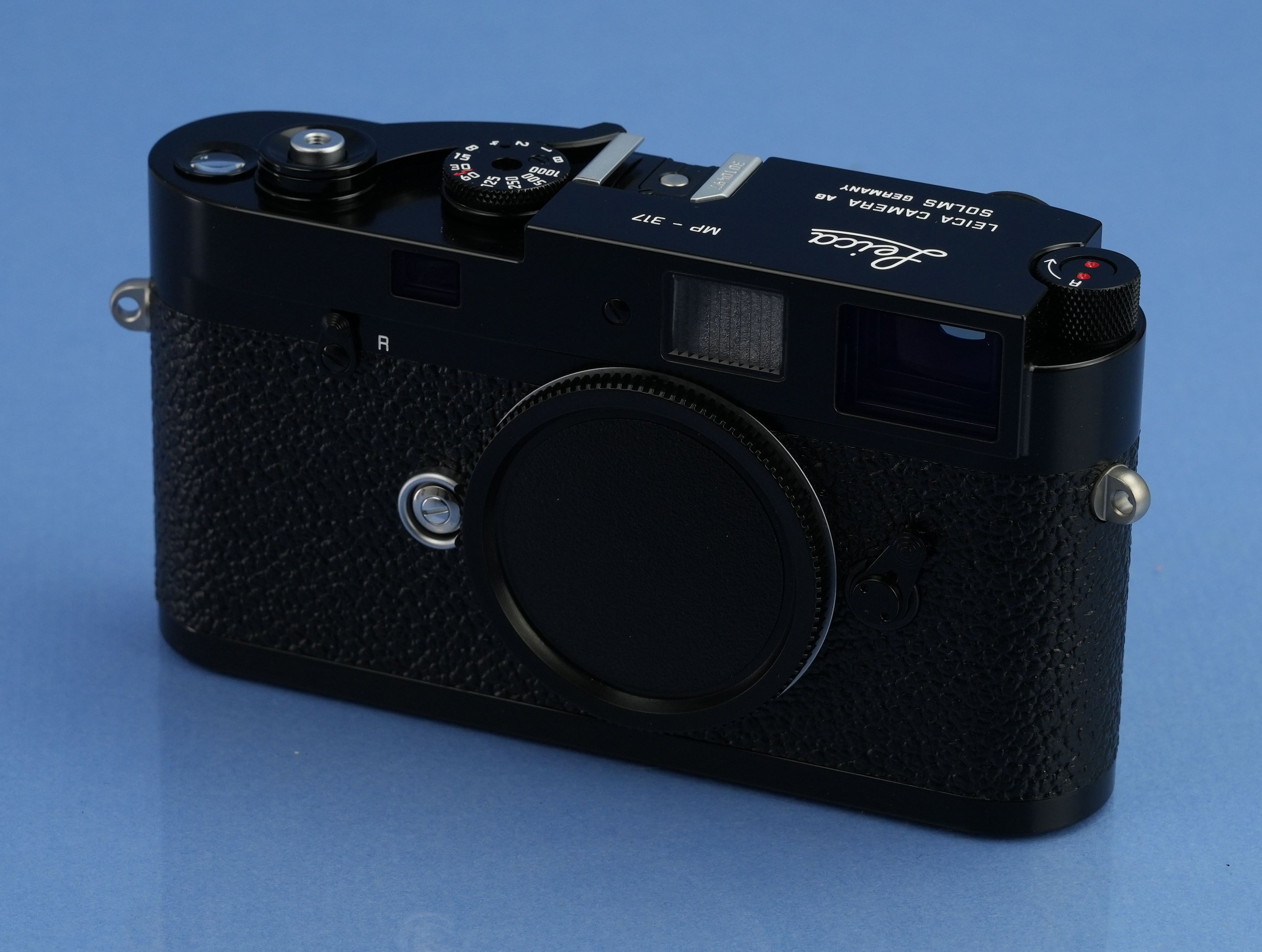 LEICA MP CLASSIC SCHWARZER LACKIERTER ENTFERNUNGSFOLIE-SET + 50MM SUMMICRON F2 10317 + BOX MINT!