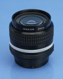 NIKON NIKKOR 24MM F2 AI-S AIS MANUAL FOCUS SLR CAMERA LENS FAST +WIDE CLEAN NICE