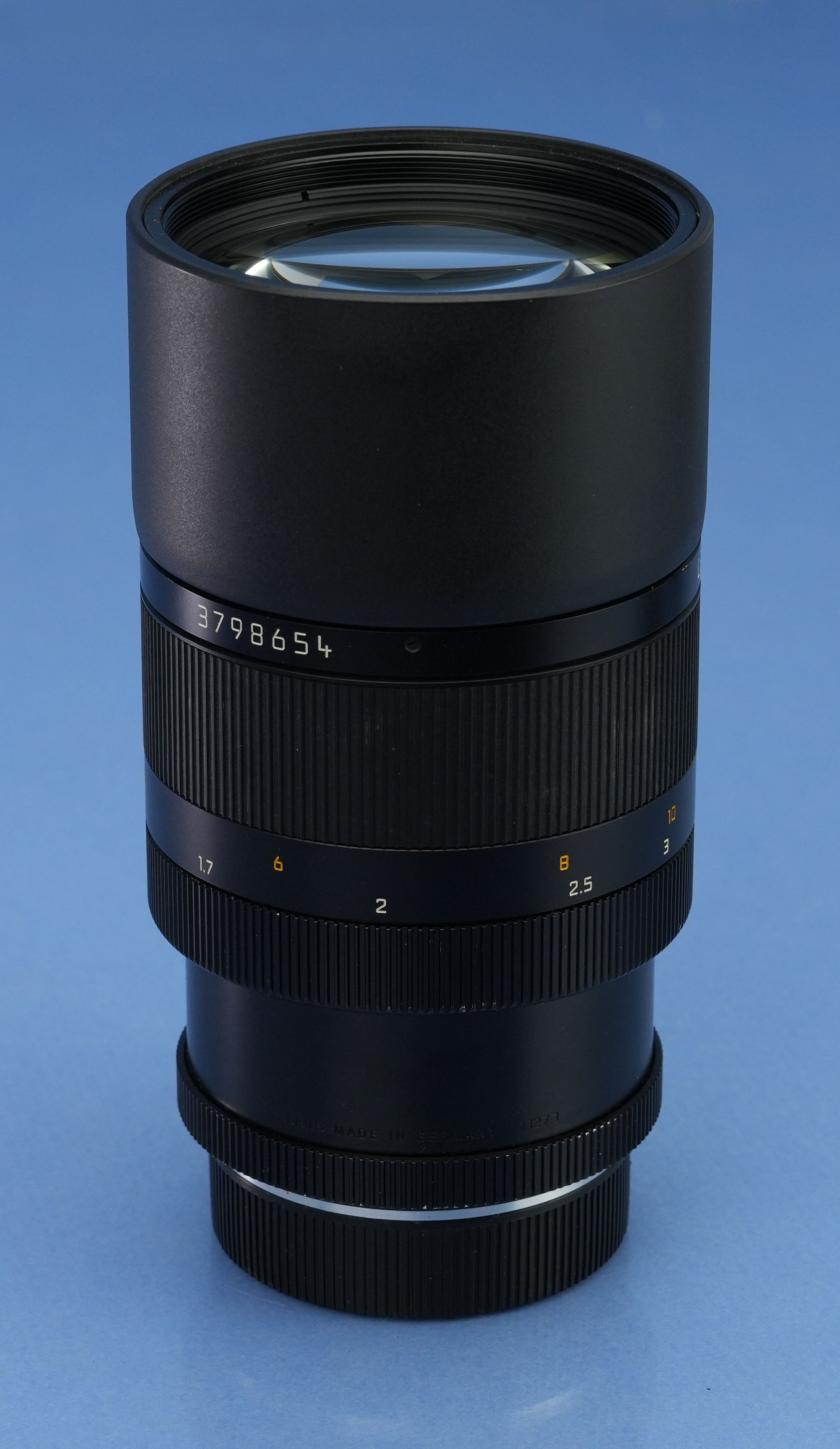 LEICA LEITZ 11273 APO-ELMARIT-R 180MM F2.8 R ROM LENS +BOX +CAPS +CASE NICE!