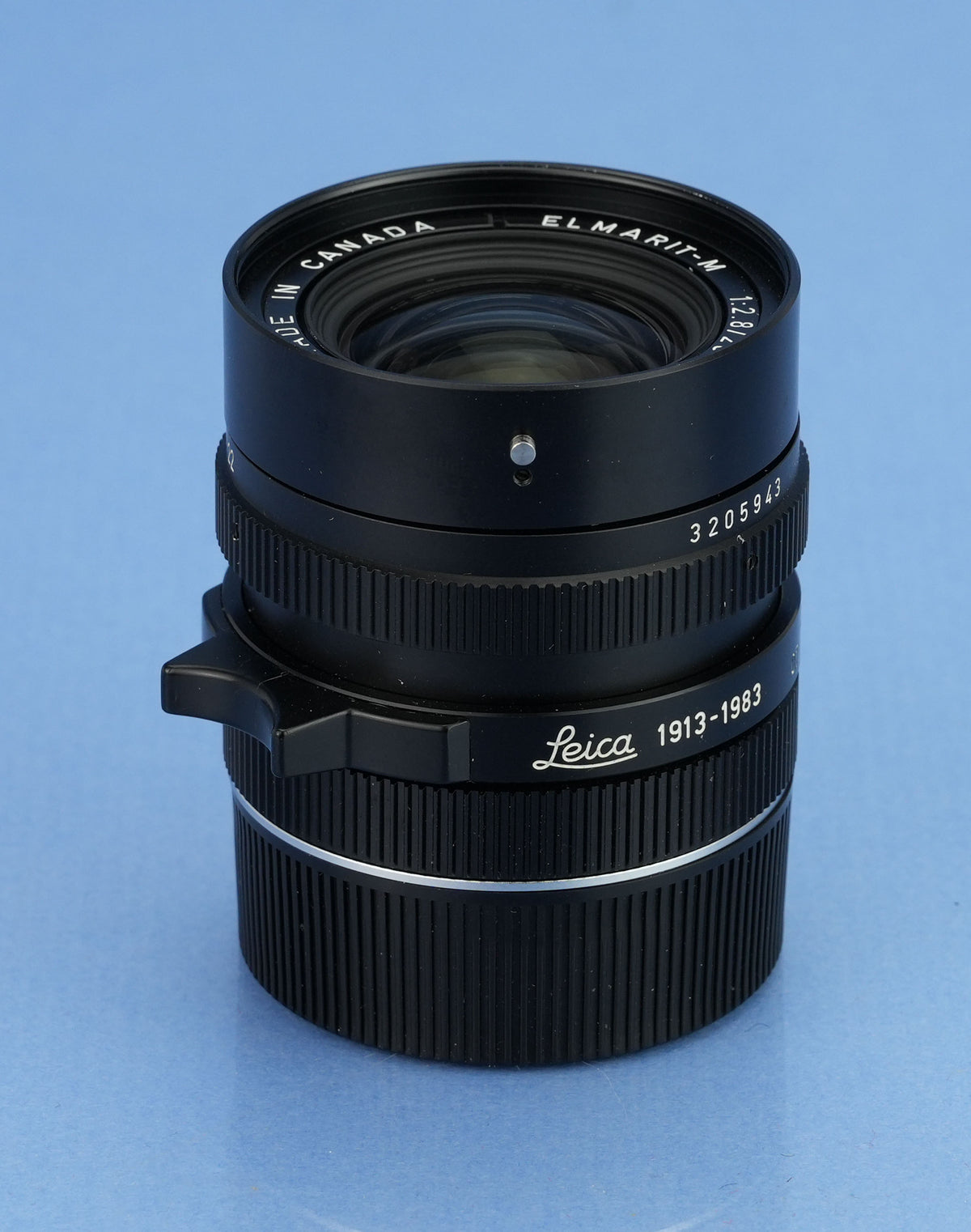 LEICA LEITZ 28MM ELMARIT-M F2.8 3RD V 70 JAHRE M4-P LENS 11804 +BOX +SHADE MINT