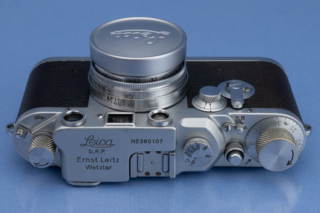 LEICA LEITZ ORIGINAL IIID RANGEFINDER CAMERA BODY #360107 +50MM F2 SUMMITAR RARE