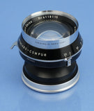 LINHOF SELECT CARL ZEISS 135MM F3.5 PLANAR 4X5 LENS +COMPUR SHUTTER +CAPS MINT!